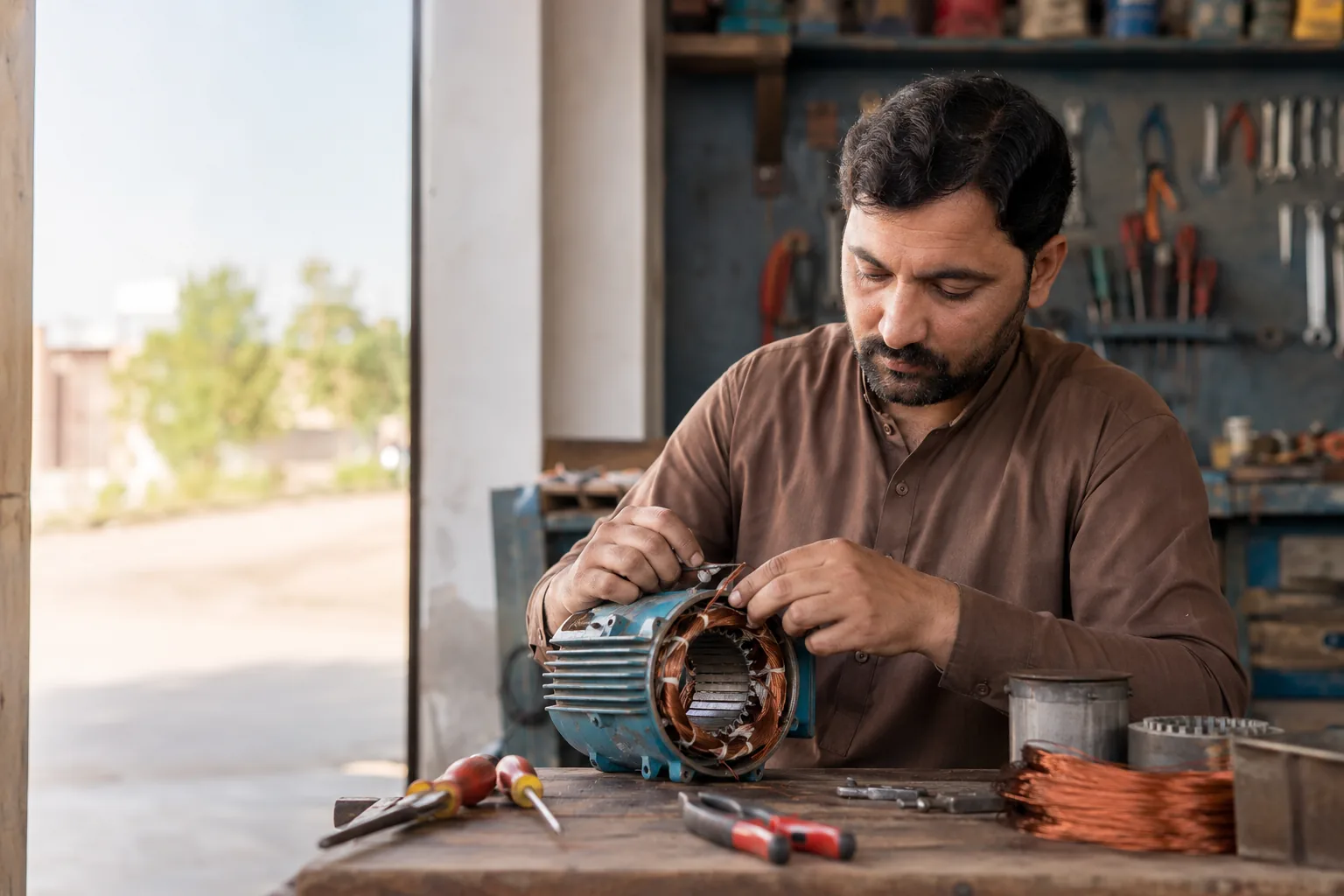 Motor & Pump Repairers professional illustration